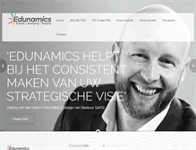 Tablet Screenshot of edunamics.nl